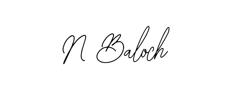 How to make N Baloch signature? Bearetta-2O07w is a professional autograph style. Create handwritten signature for N Baloch name. N Baloch signature style 12 images and pictures png