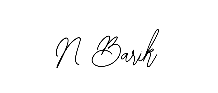 Make a beautiful signature design for name N Barik. Use this online signature maker to create a handwritten signature for free. N Barik signature style 12 images and pictures png