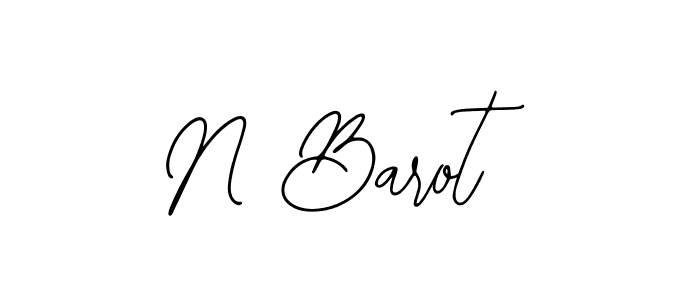 Bearetta-2O07w is a professional signature style that is perfect for those who want to add a touch of class to their signature. It is also a great choice for those who want to make their signature more unique. Get N Barot name to fancy signature for free. N Barot signature style 12 images and pictures png