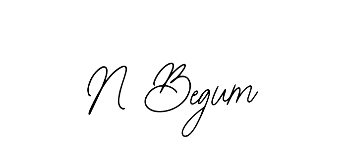 You should practise on your own different ways (Bearetta-2O07w) to write your name (N Begum) in signature. don't let someone else do it for you. N Begum signature style 12 images and pictures png