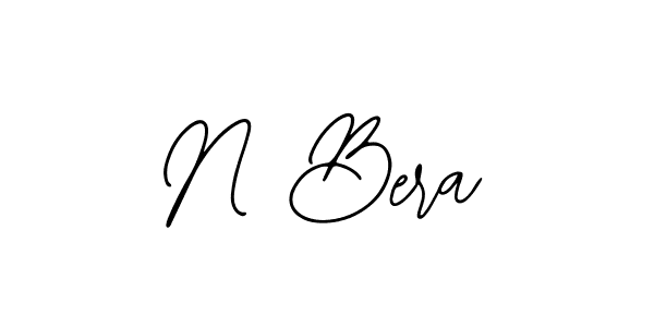 You should practise on your own different ways (Bearetta-2O07w) to write your name (N Bera) in signature. don't let someone else do it for you. N Bera signature style 12 images and pictures png