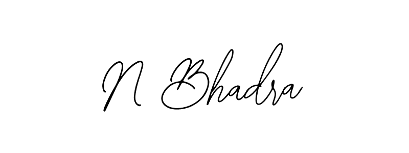 Bearetta-2O07w is a professional signature style that is perfect for those who want to add a touch of class to their signature. It is also a great choice for those who want to make their signature more unique. Get N Bhadra name to fancy signature for free. N Bhadra signature style 12 images and pictures png