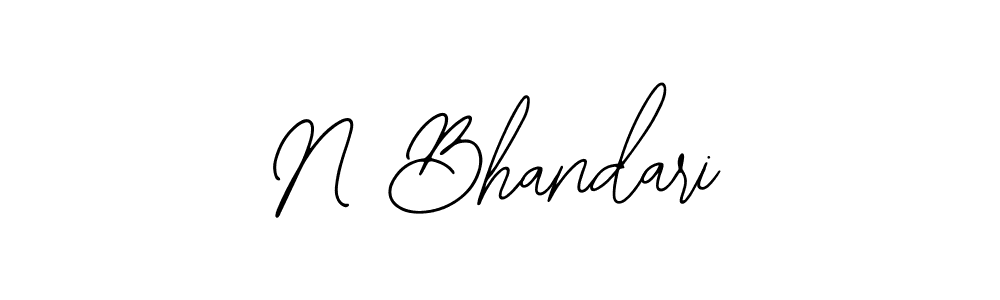 How to Draw N Bhandari signature style? Bearetta-2O07w is a latest design signature styles for name N Bhandari. N Bhandari signature style 12 images and pictures png