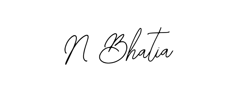 N Bhatia stylish signature style. Best Handwritten Sign (Bearetta-2O07w) for my name. Handwritten Signature Collection Ideas for my name N Bhatia. N Bhatia signature style 12 images and pictures png