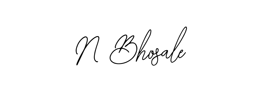 How to Draw N Bhosale signature style? Bearetta-2O07w is a latest design signature styles for name N Bhosale. N Bhosale signature style 12 images and pictures png