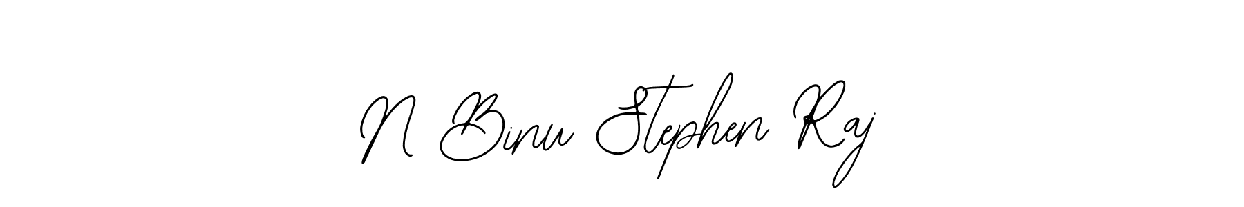 The best way (Bearetta-2O07w) to make a short signature is to pick only two or three words in your name. The name N Binu Stephen Raj include a total of six letters. For converting this name. N Binu Stephen Raj signature style 12 images and pictures png