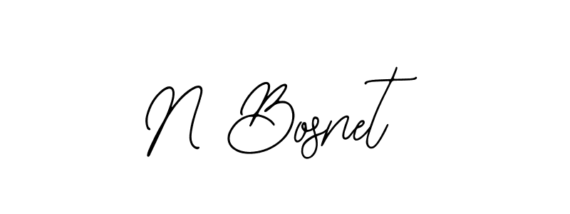 Also we have N Bosnet name is the best signature style. Create professional handwritten signature collection using Bearetta-2O07w autograph style. N Bosnet signature style 12 images and pictures png