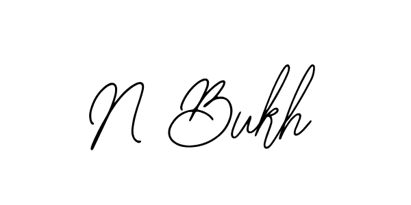 How to make N Bukh signature? Bearetta-2O07w is a professional autograph style. Create handwritten signature for N Bukh name. N Bukh signature style 12 images and pictures png