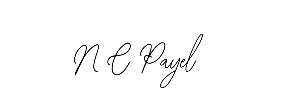 Design your own signature with our free online signature maker. With this signature software, you can create a handwritten (Bearetta-2O07w) signature for name N C Payel. N C Payel signature style 12 images and pictures png