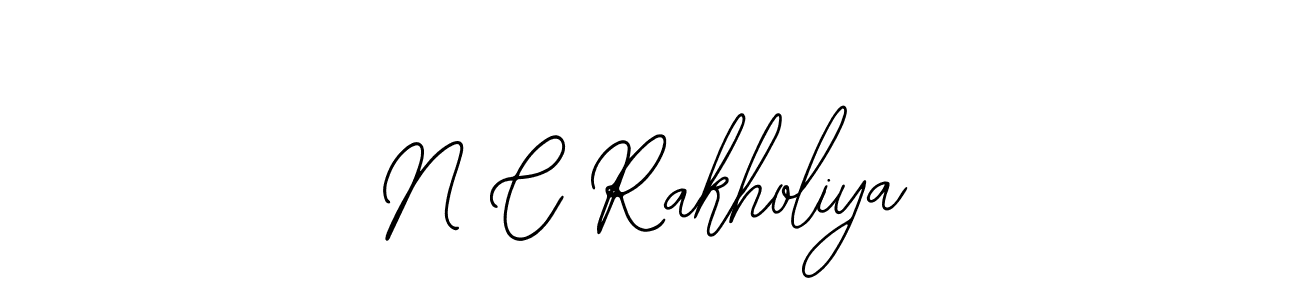 You can use this online signature creator to create a handwritten signature for the name N C Rakholiya. This is the best online autograph maker. N C Rakholiya signature style 12 images and pictures png