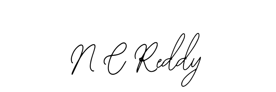 How to make N C Reddy name signature. Use Bearetta-2O07w style for creating short signs online. This is the latest handwritten sign. N C Reddy signature style 12 images and pictures png