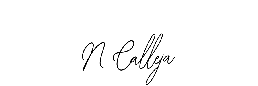 Design your own signature with our free online signature maker. With this signature software, you can create a handwritten (Bearetta-2O07w) signature for name N Calleja. N Calleja signature style 12 images and pictures png