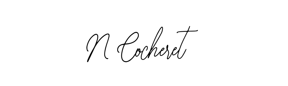 if you are searching for the best signature style for your name N Cocheret. so please give up your signature search. here we have designed multiple signature styles  using Bearetta-2O07w. N Cocheret signature style 12 images and pictures png