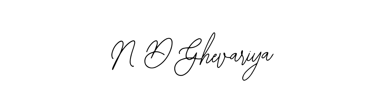 Best and Professional Signature Style for N D Ghevariya. Bearetta-2O07w Best Signature Style Collection. N D Ghevariya signature style 12 images and pictures png