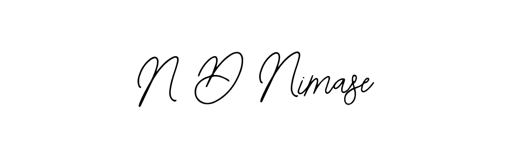 You should practise on your own different ways (Bearetta-2O07w) to write your name (N D Nimase) in signature. don't let someone else do it for you. N D Nimase signature style 12 images and pictures png