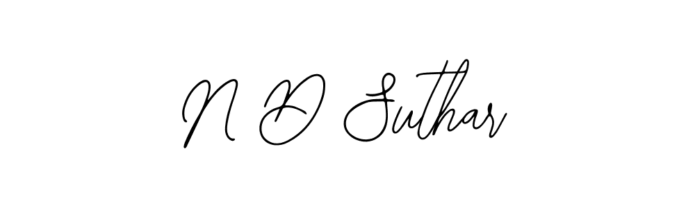 It looks lik you need a new signature style for name N D Suthar. Design unique handwritten (Bearetta-2O07w) signature with our free signature maker in just a few clicks. N D Suthar signature style 12 images and pictures png