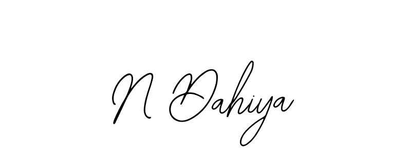 You should practise on your own different ways (Bearetta-2O07w) to write your name (N Dahiya) in signature. don't let someone else do it for you. N Dahiya signature style 12 images and pictures png