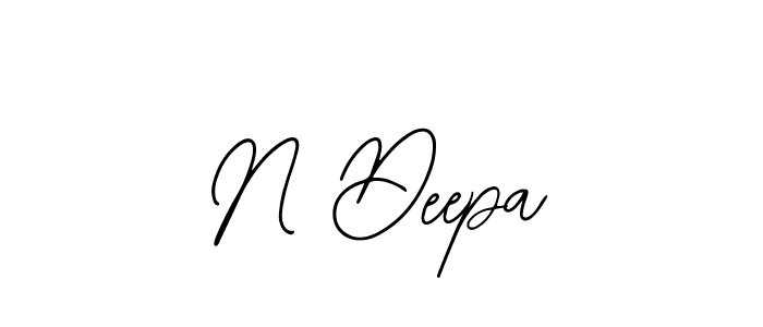 Also we have N Deepa name is the best signature style. Create professional handwritten signature collection using Bearetta-2O07w autograph style. N Deepa signature style 12 images and pictures png