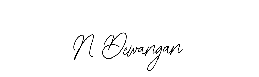 Create a beautiful signature design for name N Dewangan. With this signature (Bearetta-2O07w) fonts, you can make a handwritten signature for free. N Dewangan signature style 12 images and pictures png