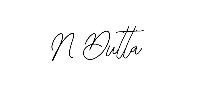 Make a beautiful signature design for name N Dutta. With this signature (Bearetta-2O07w) style, you can create a handwritten signature for free. N Dutta signature style 12 images and pictures png