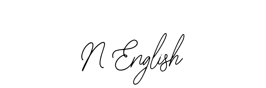 Create a beautiful signature design for name N English. With this signature (Bearetta-2O07w) fonts, you can make a handwritten signature for free. N English signature style 12 images and pictures png