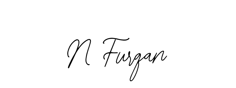 The best way (Bearetta-2O07w) to make a short signature is to pick only two or three words in your name. The name N Furqan include a total of six letters. For converting this name. N Furqan signature style 12 images and pictures png