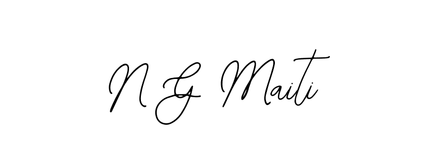 if you are searching for the best signature style for your name N G Maiti. so please give up your signature search. here we have designed multiple signature styles  using Bearetta-2O07w. N G Maiti signature style 12 images and pictures png