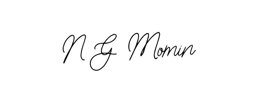Create a beautiful signature design for name N G Momin. With this signature (Bearetta-2O07w) fonts, you can make a handwritten signature for free. N G Momin signature style 12 images and pictures png