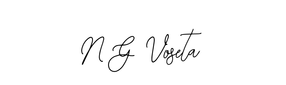 Use a signature maker to create a handwritten signature online. With this signature software, you can design (Bearetta-2O07w) your own signature for name N G Voseta. N G Voseta signature style 12 images and pictures png