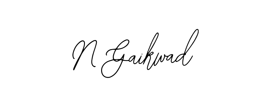 Similarly Bearetta-2O07w is the best handwritten signature design. Signature creator online .You can use it as an online autograph creator for name N Gaikwad. N Gaikwad signature style 12 images and pictures png