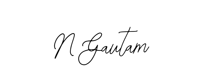 Check out images of Autograph of N Gautam name. Actor N Gautam Signature Style. Bearetta-2O07w is a professional sign style online. N Gautam signature style 12 images and pictures png
