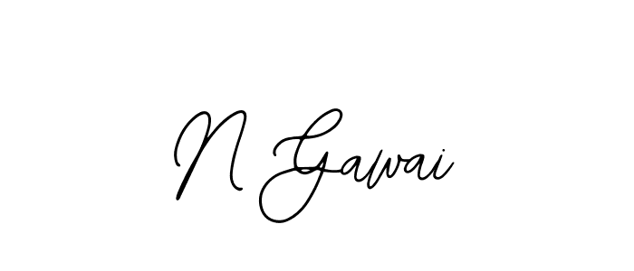 The best way (Bearetta-2O07w) to make a short signature is to pick only two or three words in your name. The name N Gawai include a total of six letters. For converting this name. N Gawai signature style 12 images and pictures png