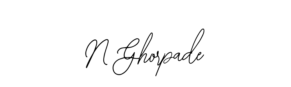 You should practise on your own different ways (Bearetta-2O07w) to write your name (N Ghorpade) in signature. don't let someone else do it for you. N Ghorpade signature style 12 images and pictures png