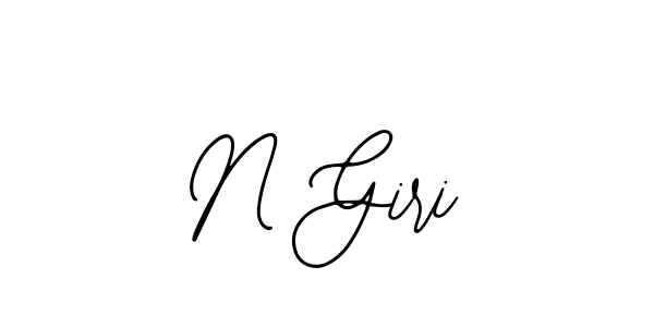 How to make N Giri name signature. Use Bearetta-2O07w style for creating short signs online. This is the latest handwritten sign. N Giri signature style 12 images and pictures png
