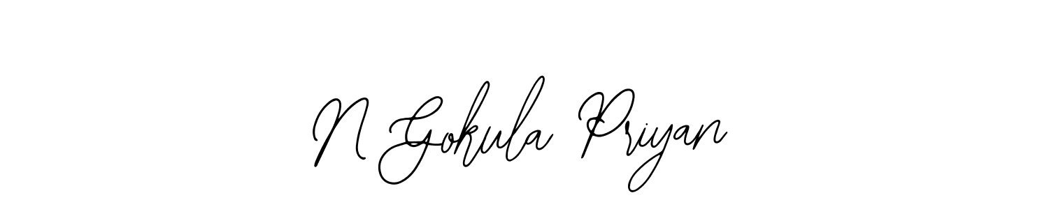 Make a beautiful signature design for name N Gokula Priyan. With this signature (Bearetta-2O07w) style, you can create a handwritten signature for free. N Gokula Priyan signature style 12 images and pictures png