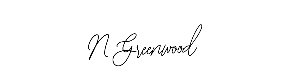 if you are searching for the best signature style for your name N Greenwood. so please give up your signature search. here we have designed multiple signature styles  using Bearetta-2O07w. N Greenwood signature style 12 images and pictures png
