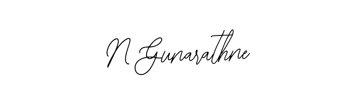 Make a beautiful signature design for name N Gunarathne. With this signature (Bearetta-2O07w) style, you can create a handwritten signature for free. N Gunarathne signature style 12 images and pictures png