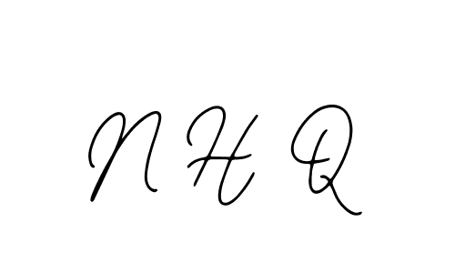 Make a beautiful signature design for name N H Q. With this signature (Bearetta-2O07w) style, you can create a handwritten signature for free. N H Q signature style 12 images and pictures png