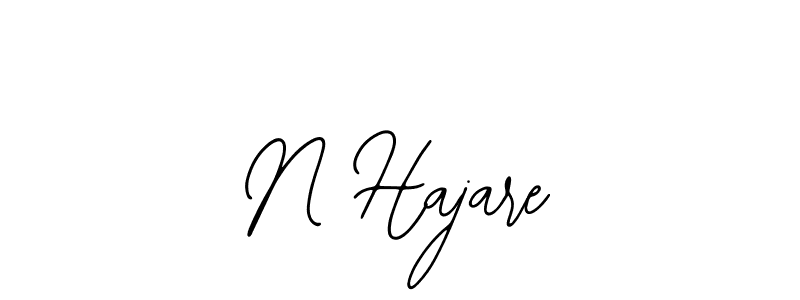 Also You can easily find your signature by using the search form. We will create N Hajare name handwritten signature images for you free of cost using Bearetta-2O07w sign style. N Hajare signature style 12 images and pictures png
