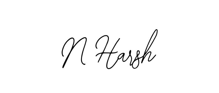 if you are searching for the best signature style for your name N Harsh. so please give up your signature search. here we have designed multiple signature styles  using Bearetta-2O07w. N Harsh signature style 12 images and pictures png