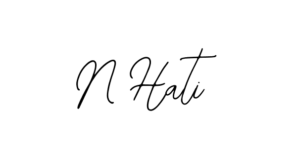 Use a signature maker to create a handwritten signature online. With this signature software, you can design (Bearetta-2O07w) your own signature for name N Hati. N Hati signature style 12 images and pictures png