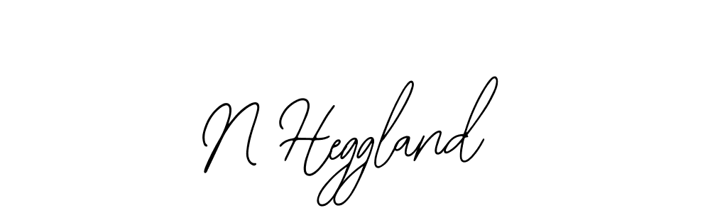 Make a beautiful signature design for name N Heggland. With this signature (Bearetta-2O07w) style, you can create a handwritten signature for free. N Heggland signature style 12 images and pictures png