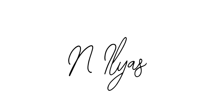 This is the best signature style for the N Ilyas name. Also you like these signature font (Bearetta-2O07w). Mix name signature. N Ilyas signature style 12 images and pictures png