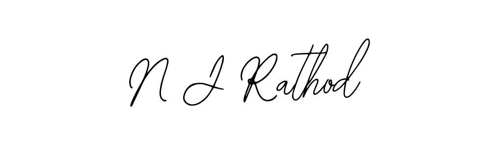 Also You can easily find your signature by using the search form. We will create N J Rathod name handwritten signature images for you free of cost using Bearetta-2O07w sign style. N J Rathod signature style 12 images and pictures png
