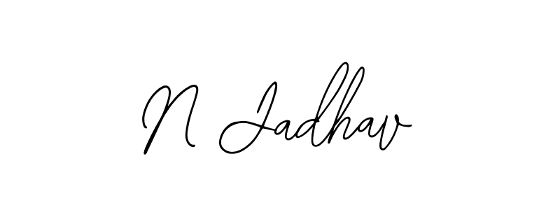 How to Draw N Jadhav signature style? Bearetta-2O07w is a latest design signature styles for name N Jadhav. N Jadhav signature style 12 images and pictures png