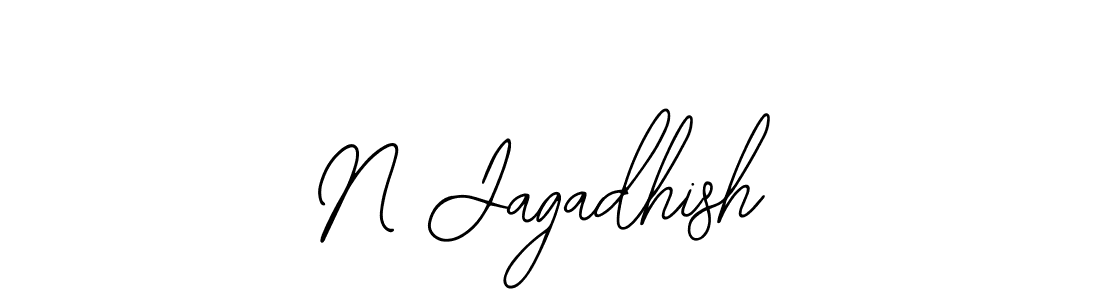 Make a beautiful signature design for name N Jagadhish. With this signature (Bearetta-2O07w) style, you can create a handwritten signature for free. N Jagadhish signature style 12 images and pictures png