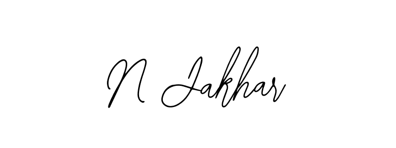 Also we have N Jakhar name is the best signature style. Create professional handwritten signature collection using Bearetta-2O07w autograph style. N Jakhar signature style 12 images and pictures png