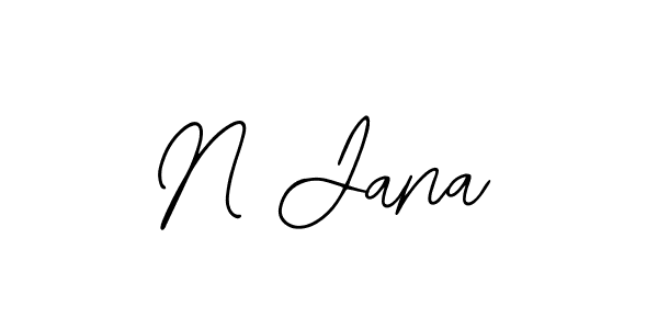 Best and Professional Signature Style for N Jana. Bearetta-2O07w Best Signature Style Collection. N Jana signature style 12 images and pictures png