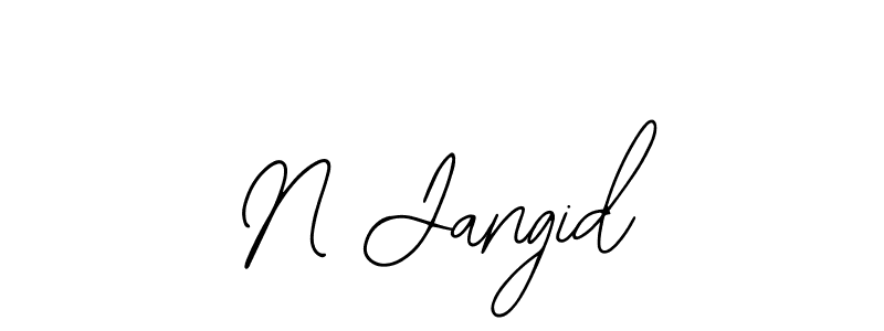 How to make N Jangid signature? Bearetta-2O07w is a professional autograph style. Create handwritten signature for N Jangid name. N Jangid signature style 12 images and pictures png