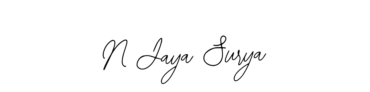 How to make N Jaya Surya signature? Bearetta-2O07w is a professional autograph style. Create handwritten signature for N Jaya Surya name. N Jaya Surya signature style 12 images and pictures png